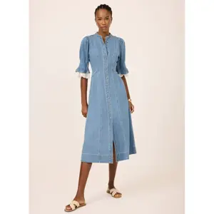 Mint Velvet Mid Indigo Denim Midi Dress